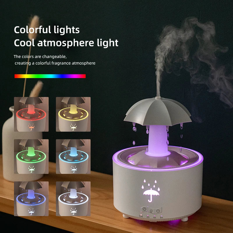 Difusor de aromas em forma chapéu de chuva